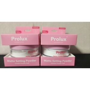 PROLUX Cosmetics Matte Setting Powder With Puff ~ Translucent ‎  (2)   New